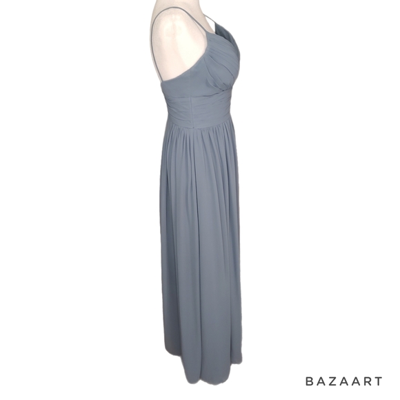 Blue Bill Levkoff Bridesmaid Dress - Picture 5 of 9